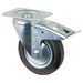 Transport Castor 160mm brake 135kg Rubber Black