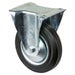 Transport Castor 160mm fixed 135kg Rubber Black