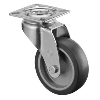 Transport Castor 75mm swivel 60kg Grey