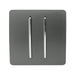 Trendi 2 Gang 2 Way Switch Charcoal