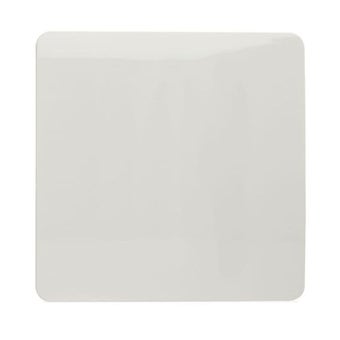 Trendi Single Blanking Plate - White