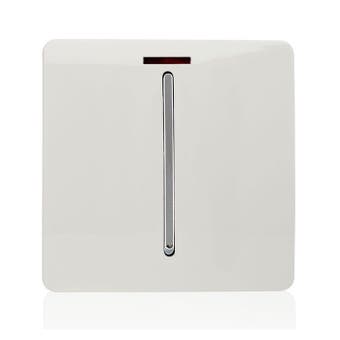 Trendi 20 Amp Switch With Neon - White
