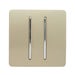 Trendiswitch Gold 2 Gang 2 Way 10 Amp Switch