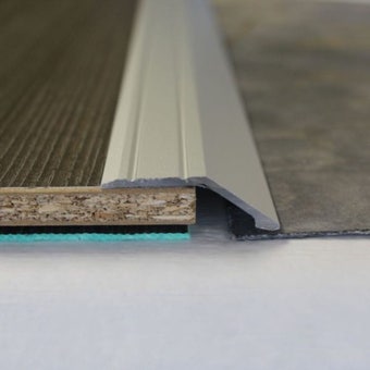 Trojan A47 Self-Adhesive Reducer 15mm White – Smooth Aluminium Floor Transition Strip