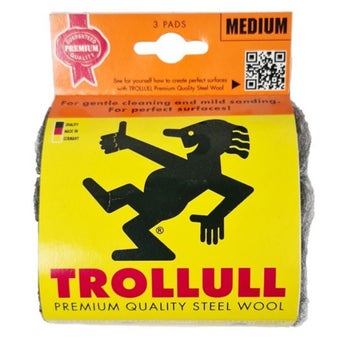 Trollull Steel Wool 0000 Medium - Pack of 3