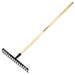 Bellota 16 Tooth Garden Rake with Wooden Handle – Durable Soil Preparation Tool