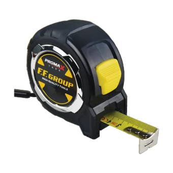 Promax 3M x 16mm Metric Measuring Tape – High Accuracy Nylon Coated Blade with Triple Riveted Hook, Anti-Slip Case and Shock Absorption