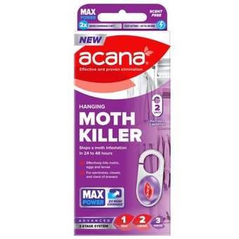 Acana Hanging Moth Killer 2 Pack – Fast Acting, Long Lasting Protection