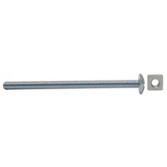 Zinc Plated Roofing Bolts with Square Nuts M6 x 100mm