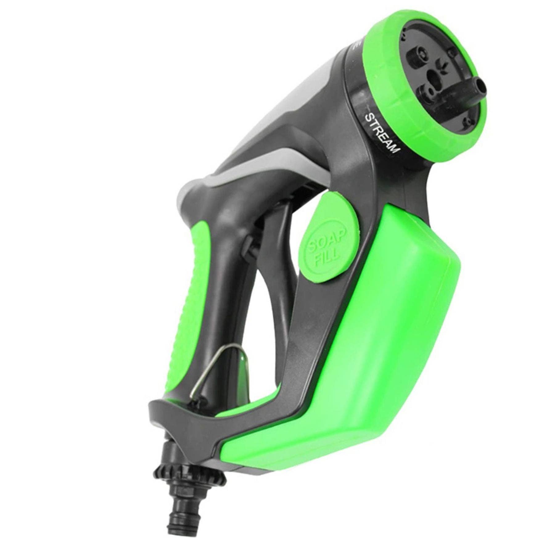 Car Wash Foam Gun with Liquid Dispenser and 4 Spray Modes for 1/2 inch Garden Hose Attachment