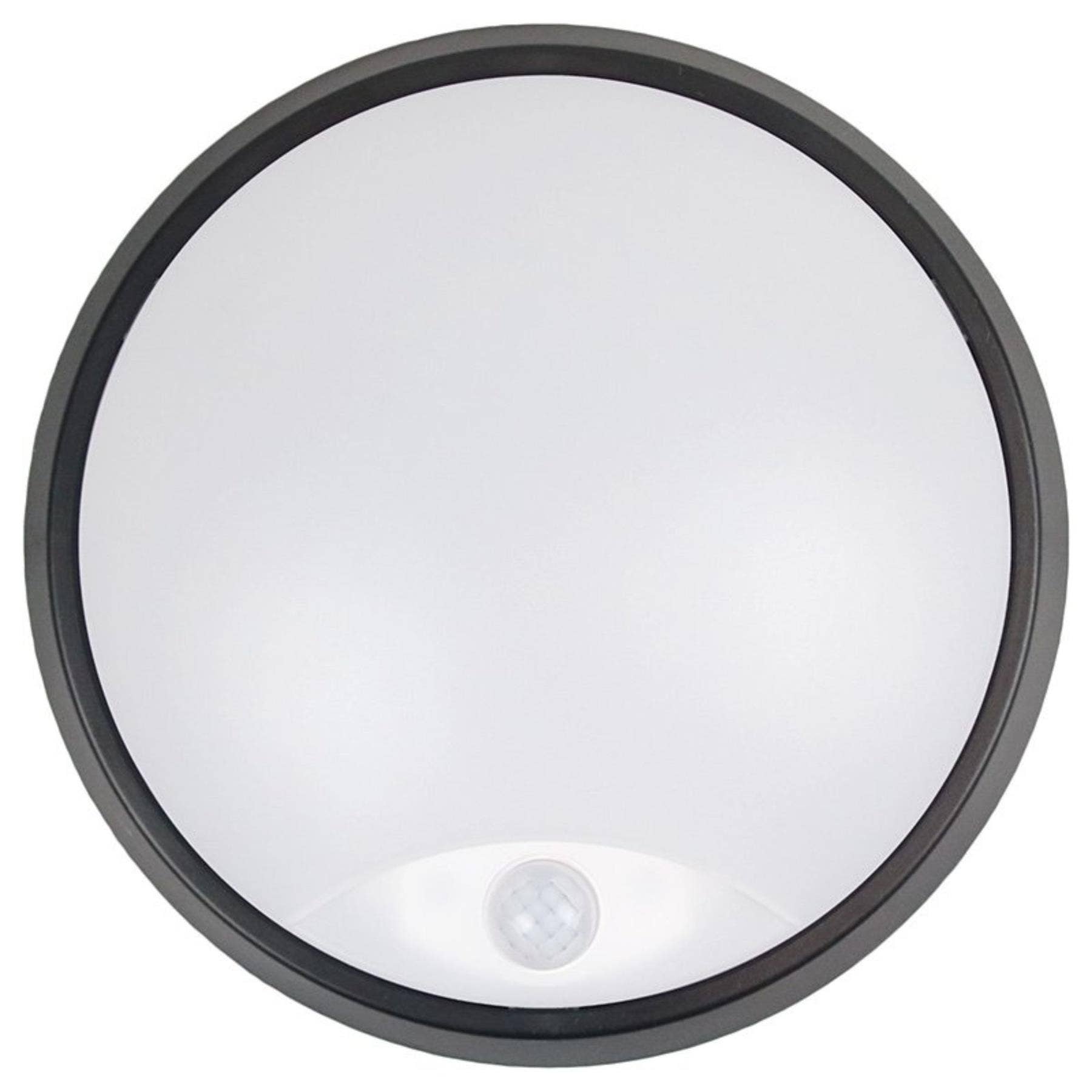 Cobra PIR Slimline Round LED CCT Bulkhead with 3 Interchangeable Trims – 10W, IP65, Selectable Colour Temperature