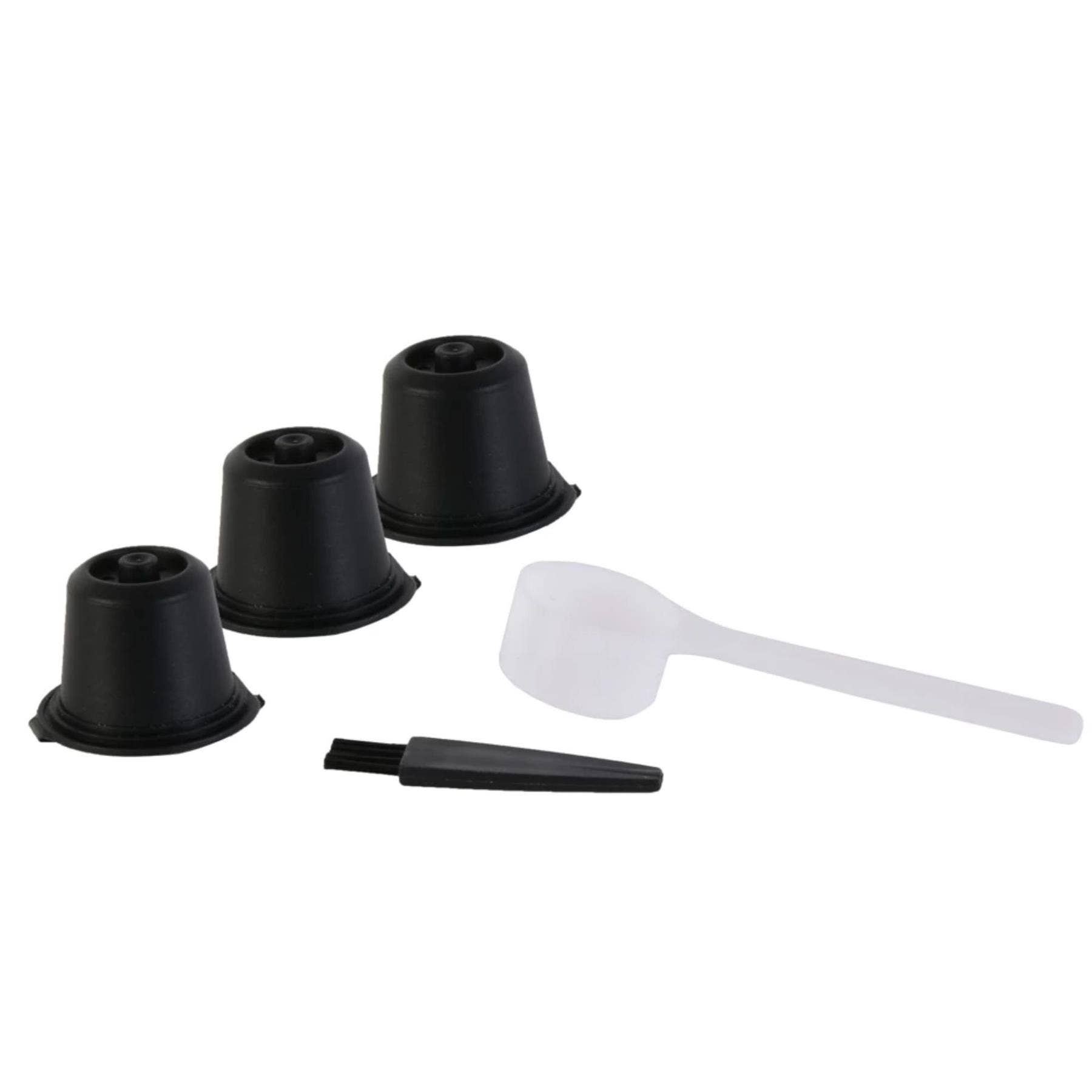 EcoBrew Reusable Coffee Capsules – Compatible with Nespresso Machines – Pack of 3