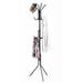 Metal Standing Coat Rack with Hat and Umbrella Storage for Home and Office I Large -170cm - Black