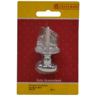 Chrome Thumb Turn Security Bolt 30mm – Privacy Door Lock with Fixings