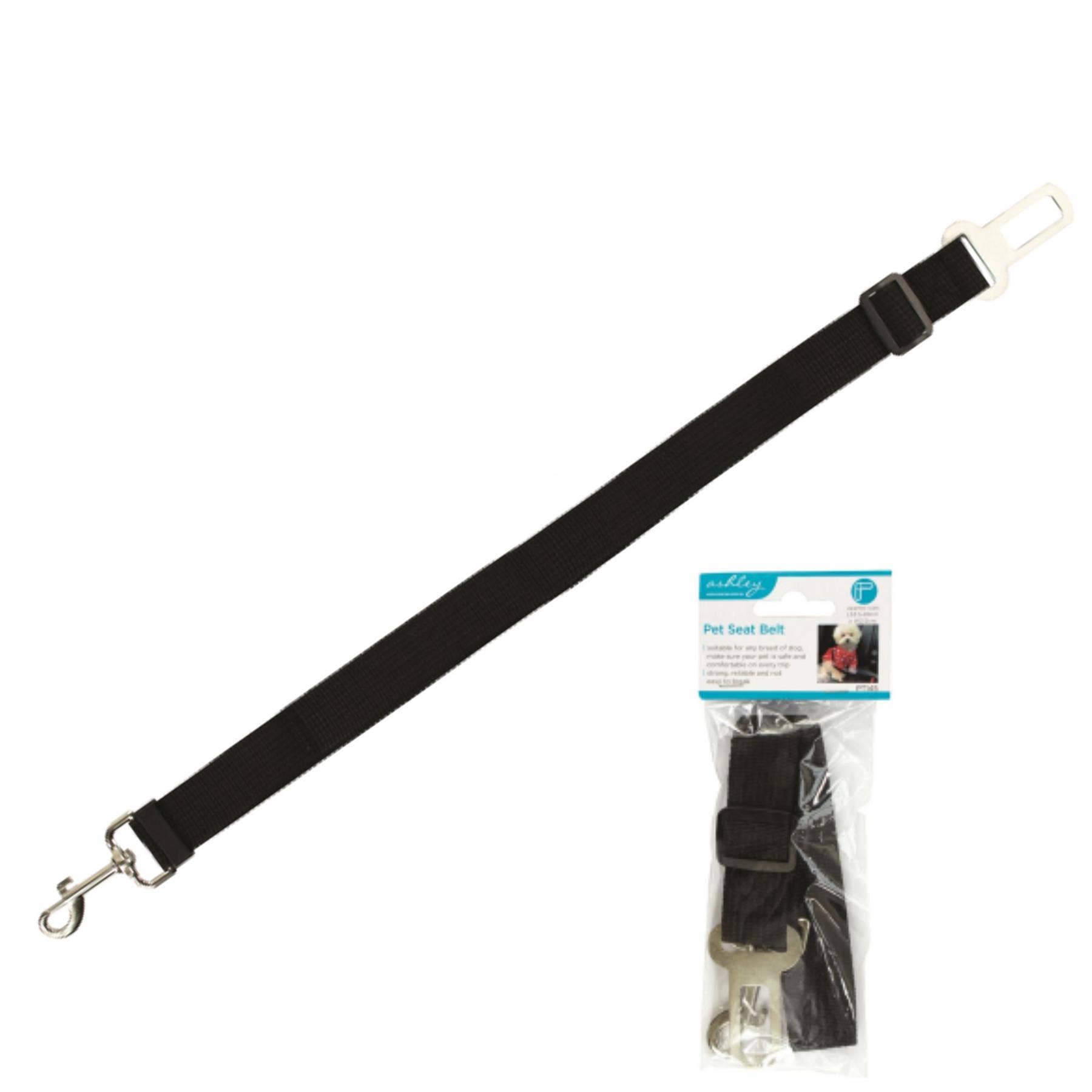 Ashley Adjustable Pet Car Seat Belt for Dogs – Safe and Comfortable Travel Restraint
