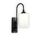 JML Smart Sconce Wireless LED Wall Light with Remote Control and Adjustable Swivel – Black