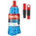 Tonkita Super Mop with Handle – Antibacterial Nonwoven Microfibre Mop for Ceramic, Marble, and Tile Floors