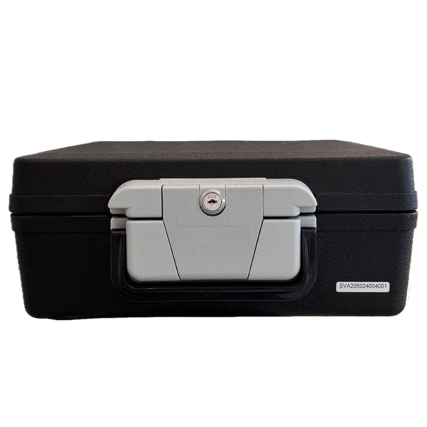 Tessi A4 Fireproof and Waterproof Document Safe with Carry Handle and Cylinder Lock – 30 Minute Fire Protection IPX6 Water Resistant