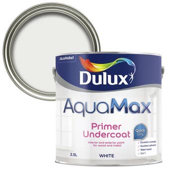 Dulux Aquamax White Metal and Wood Primer and Undercoat 2.5L