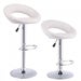 Two White Bar Stools