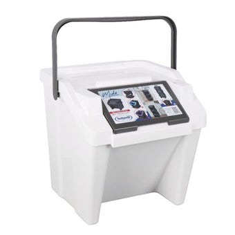 Vertical Bin with Handle 28L - White