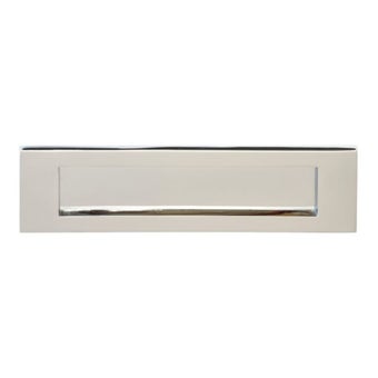 Victorian Letter Plate 254mm x 76mm - Bright Chrome