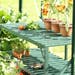 Vitavia Aluminium 2 Tier Green Slatted Greenhouse Staging 4ft