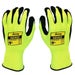 Vizflex Large Safety Work Gloves Double-Dipped High-Visibility Cut-Resistant Grip Gloves for Industrial and Outdoor Use