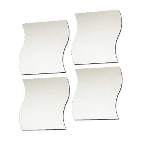 30cm x 30cm Deco Wavy Mirror Tiles - Pack of 4