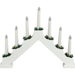 White 7-Lamp Plug-In Candle Bridge – Classic Christmas Window Light Decoration