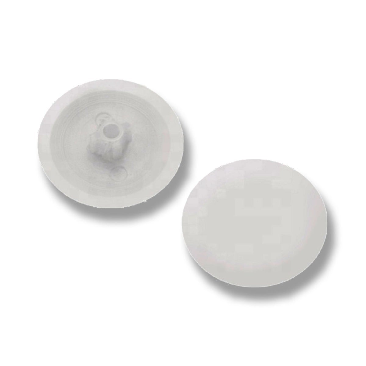 White Pozi Cover Caps - 60 Pack