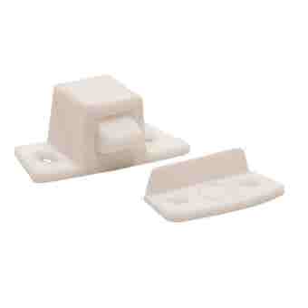 27mm White Nylon Rocker Catch (Pack of 2)