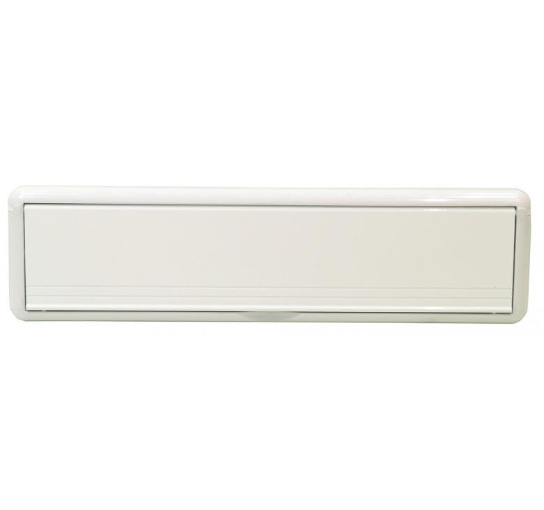 White uPVC Telescopic 10" Letter Plate