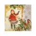 Winter Girl with Birds 3 Ply - 33cm x 33cm