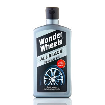 Wonder Wheels All Black Gloss Car Valeting Tyre Gel 500mL Treatment