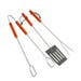 Kingfisher Set of 3 Wood BBQ Tools
