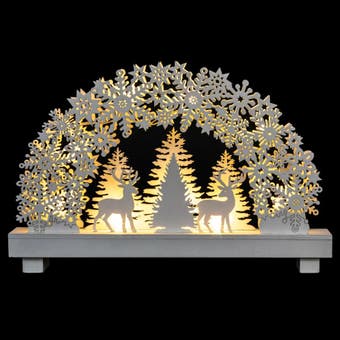 Wooden LED Interior Village - Battery operated