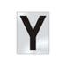75mm Polished Chrome Effect Letter - Character 'Y'