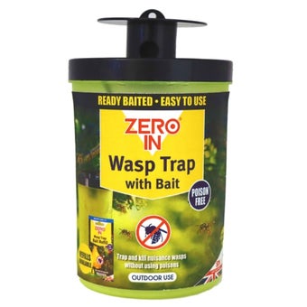 Zero In Ready-Baited Wasp Trap with Attractant Reusable and Poison-Free Outdoor Wasp Catcher