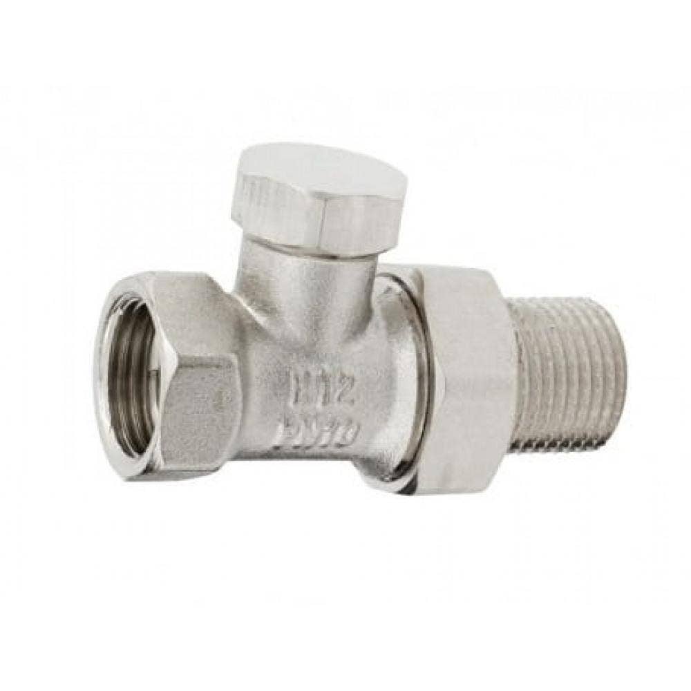 Straight Shut Off Radiator Valve - 1/2"