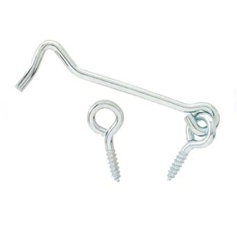 Zinc Plated Gate Hooks & Eyes 2" - Pack of 4