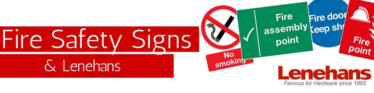 Fire Safety Signs at Lenehans